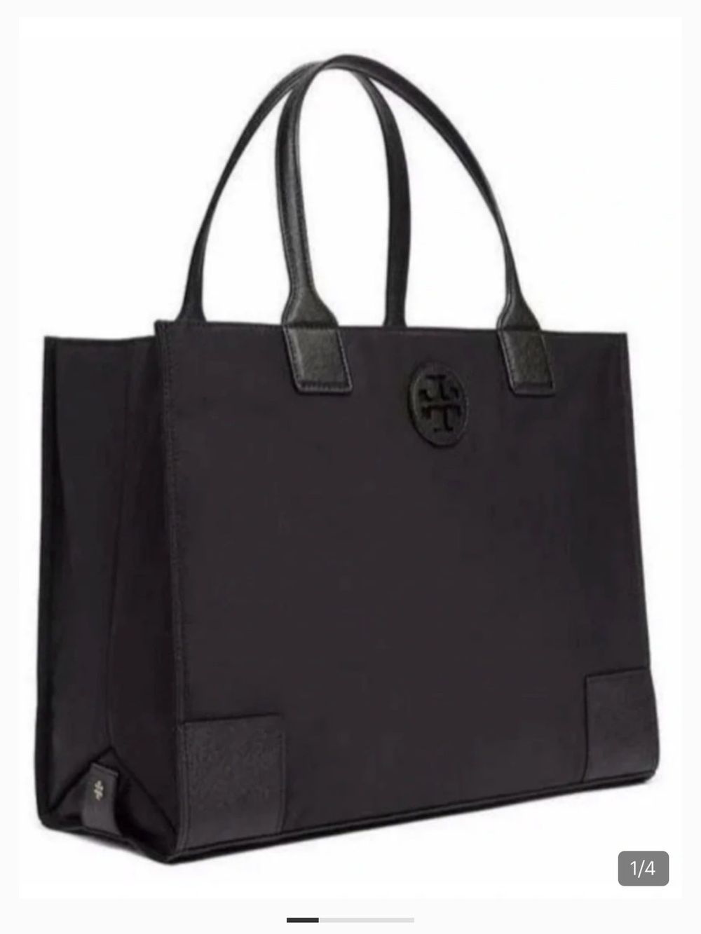 Tory Burch Black Nylon Tote Bag